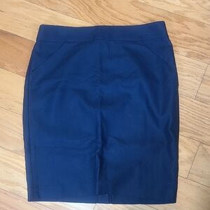 J. Crew Dark Blue Pencil Skirt